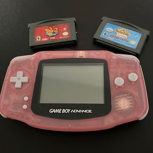 Pink game boy Advance